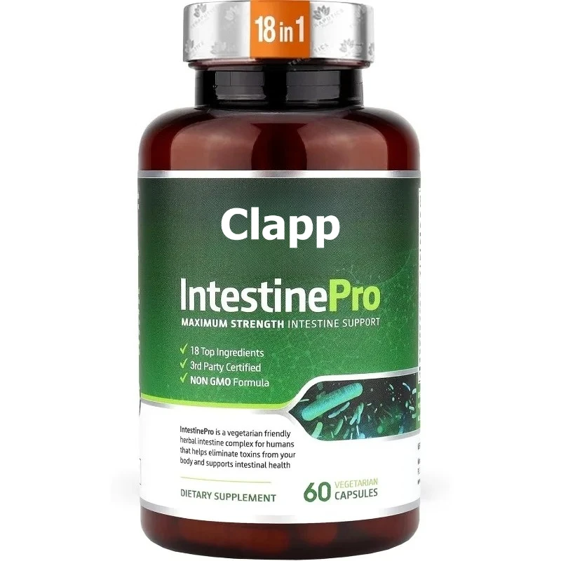 Intestinal Health Supplement, Containing Wormwood, Black Walnut, Cloves, Pumpkin Seeds, Etc. -60 Vegetarian Capsules