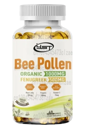 Bee Pollen Sugar Free Gummies,organic Bee Pollen Supplements,suitable for Women,rich in Vitamin E, Enhance Immunity and Skincare