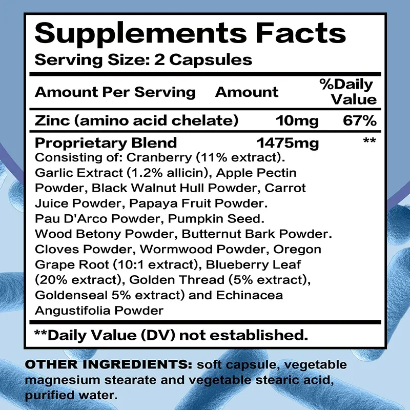 Parasite Blast Detox Complex - Promotes Intestinal Health, Metabolism, Digestive Health, and Improves The Immune System - Image 2