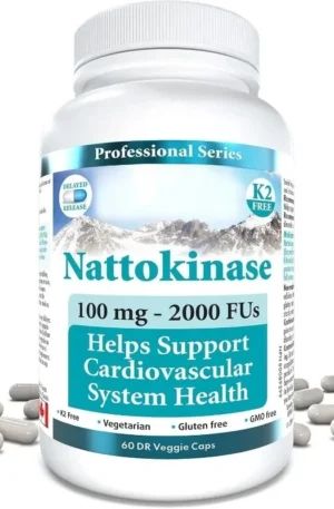 Bioabsorbing nattokinase supplement -100mg, 22000 FU, 60 sustained-release capsules