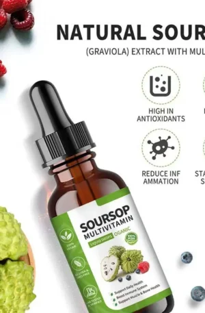 Soursop Graviola Liquid Drops Vitamin B C Improve Physical Digestive Health Promote Digestion Strengthen Immunity Dropshipping